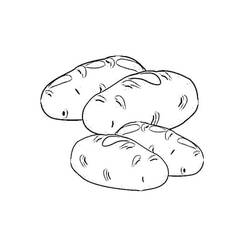 Disegno da colorare: Patata (Cibo e Nutrizione) #207417 - Pagine da Colorare Stampabili Gratuite