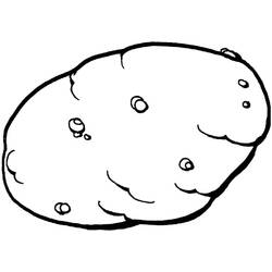 Disegno da colorare: Patata (Cibo e Nutrizione) #207431 - Pagine da Colorare Stampabili Gratuite
