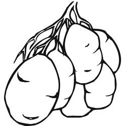Disegno da colorare: Patata (Cibo e Nutrizione) #207435 - Pagine da Colorare Stampabili Gratuite