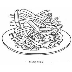 Disegno da colorare: Patatine Fritte (Cibo e Nutrizione) #209079 - Pagine da Colorare Stampabili Gratuite