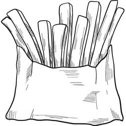Disegno da colorare: Patatine Fritte (Cibo e Nutrizione) #209083 - Pagine da Colorare Stampabili Gratuite