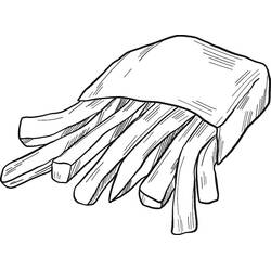 Disegno da colorare: Patatine Fritte (Cibo e Nutrizione) #209089 - Pagine da Colorare Stampabili Gratuite