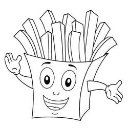Disegno da colorare: Patatine Fritte (Cibo e Nutrizione) #209092 - Pagine da Colorare Stampabili Gratuite