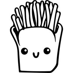 Disegno da colorare: Patatine Fritte (Cibo e Nutrizione) #209093 - Pagine da Colorare Stampabili Gratuite