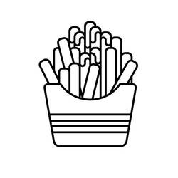 Disegno da colorare: Patatine Fritte (Cibo e Nutrizione) #209100 - Pagine da Colorare Stampabili Gratuite