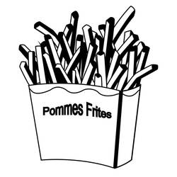 Disegno da colorare: Patatine Fritte (Cibo e Nutrizione) #209102 - Pagine da Colorare Stampabili Gratuite
