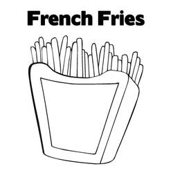 Disegno da colorare: Patatine Fritte (Cibo e Nutrizione) #209108 - Pagine da Colorare Stampabili Gratuite