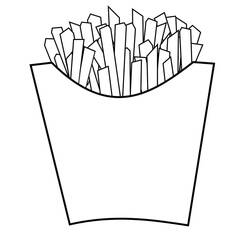 Disegno da colorare: Patatine Fritte (Cibo e Nutrizione) #209109 - Pagine da Colorare Stampabili Gratuite