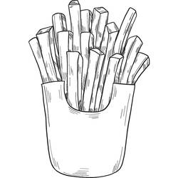 Disegno da colorare: Patatine Fritte (Cibo e Nutrizione) #209110 - Pagine da Colorare Stampabili Gratuite