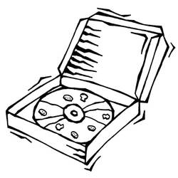Disegno da colorare: Pizza (Cibo e Nutrizione) #197415 - Pagine da Colorare Stampabili Gratuite