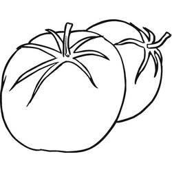Disegno da colorare: Pomodoro (Cibo e Nutrizione) #195367 - Pagine da Colorare Stampabili Gratuite