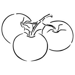 Disegno da colorare: Pomodoro (Cibo e Nutrizione) #195369 - Pagine da Colorare Stampabili Gratuite