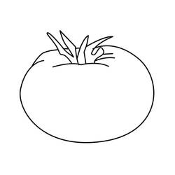 Disegno da colorare: Pomodoro (Cibo e Nutrizione) #195377 - Pagine da Colorare Stampabili Gratuite