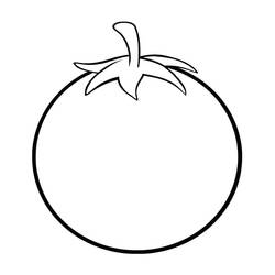 Disegno da colorare: Pomodoro (Cibo e Nutrizione) #195381 - Pagine da Colorare Stampabili Gratuite