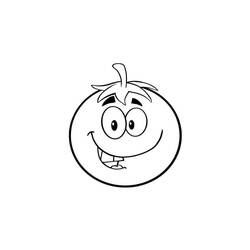 Disegno da colorare: Pomodoro (Cibo e Nutrizione) #195392 - Pagine da Colorare Stampabili Gratuite