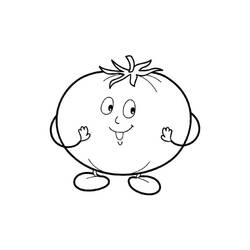 Disegno da colorare: Pomodoro (Cibo e Nutrizione) #195397 - Pagine da Colorare Stampabili Gratuite