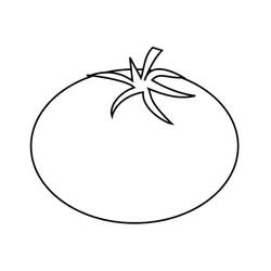 Disegno da colorare: Pomodoro (Cibo e Nutrizione) #195398 - Pagine da Colorare Stampabili Gratuite