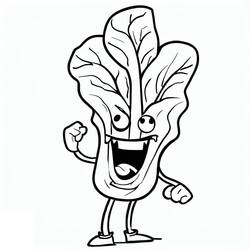 Disegno da colorare: Spinaci (Cibo e Nutrizione) #187650 - Pagine da Colorare Stampabili Gratuite