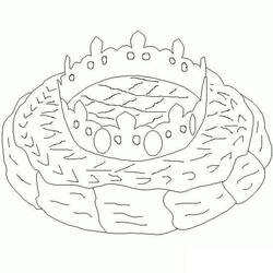 Disegno da colorare: Torta dei Re (Cibo e Nutrizione) #178364 - Pagine da Colorare Stampabili Gratuite