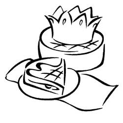 Disegno da colorare: Torta dei Re (Cibo e Nutrizione) #178365 - Pagine da Colorare Stampabili Gratuite
