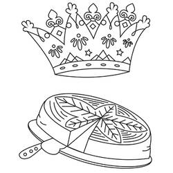 Disegno da colorare: Torta dei Re (Cibo e Nutrizione) #178367 - Pagine da Colorare Stampabili Gratuite