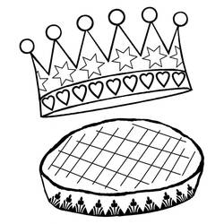 Disegno da colorare: Torta dei Re (Cibo e Nutrizione) #178370 - Pagine da Colorare Stampabili Gratuite