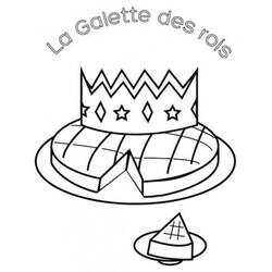 Disegno da colorare: Torta dei Re (Cibo e Nutrizione) #178373 - Pagine da Colorare Stampabili Gratuite
