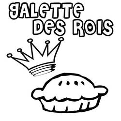 Disegno da colorare: Torta dei Re (Cibo e Nutrizione) #178377 - Pagine da Colorare Stampabili Gratuite