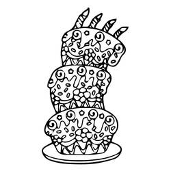 Disegno da colorare: Torta di Compleanno (Cibo e Nutrizione) #201115 - Pagine da Colorare Stampabili Gratuite