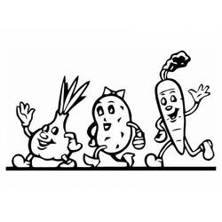 Disegno da colorare: Verdure (Cibo e Nutrizione) #212115 - Pagine da Colorare Stampabili Gratuite