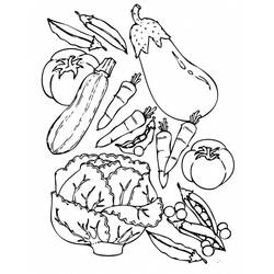 Disegno da colorare: Verdure (Cibo e Nutrizione) #212127 - Pagine da Colorare Stampabili Gratuite