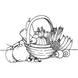 Disegno da colorare: Verdure (Cibo e Nutrizione) #212131 - Pagine da Colorare Stampabili Gratuite