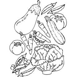 Disegno da colorare: Verdure (Cibo e Nutrizione) #212139 - Pagine da Colorare Stampabili Gratuite
