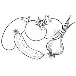 Disegno da colorare: Verdure (Cibo e Nutrizione) #212141 - Pagine da Colorare Stampabili Gratuite