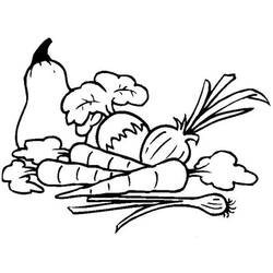 Disegno da colorare: Verdure (Cibo e Nutrizione) #212143 - Pagine da Colorare Stampabili Gratuite