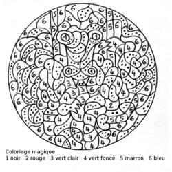 Disegno da colorare: Colora per numeri (Colora con i Numeri) #125584 - Pagine da Colorare Stampabili Gratuite