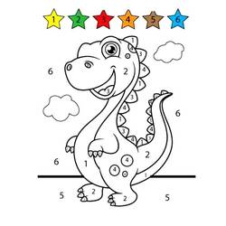 Disegno da colorare: Colorazione Magica 1ª Classe (Colora con i Numeri) #178226 - Pagine da Colorare Stampabili Gratuite