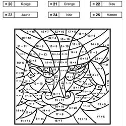 Disegno da colorare: Colorazione Magica 1ª Classe (Colora con i Numeri) #178227 - Pagine da Colorare Stampabili Gratuite
