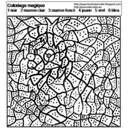 Disegno da colorare: Colorazione Magica (Colora con i Numeri) #126120 - Pagine da Colorare Stampabili Gratuite