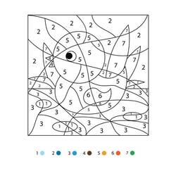 Disegno da colorare: Colorazione Magica 2ª Classe (Colora con i Numeri) #178338 - Pagine da Colorare Stampabili Gratuite