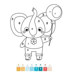 Disegno da colorare: Colorazione Magica Asilo (Colora con i Numeri) #201532 - Pagine da Colorare Stampabili Gratuite