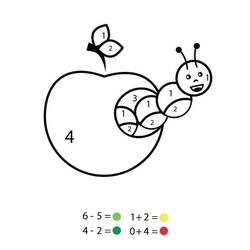 Disegno da colorare: Colorazione Magica Asilo (Colora con i Numeri) #201550 - Pagine da Colorare Stampabili Gratuite