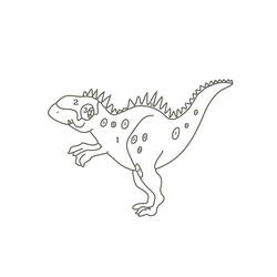 Disegno da colorare: Dinosauri Colora con i Numeri (Colora con i Numeri) #177958 - Pagine da Colorare Stampabili Gratuite
