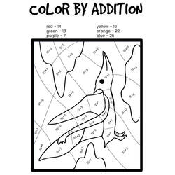 Disegno da colorare: Dinosauri Colora con i Numeri (Colora con i Numeri) #177971 - Pagine da Colorare Stampabili Gratuite