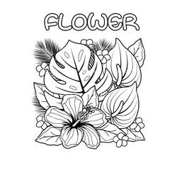 Disegno da colorare: Fiori Colora con i Numeri (Colora con i Numeri) #177985 - Pagine da Colorare Stampabili Gratuite