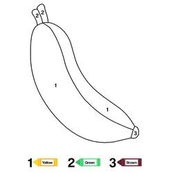 Disegno da colorare: Frutta Colora con i Numeri (Colora con i Numeri) #178011 - Pagine da Colorare Stampabili Gratuite