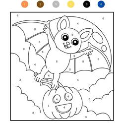 Disegno da colorare: Halloween Magico (Colora con i Numeri) #198025 - Pagine da Colorare Stampabili Gratuite