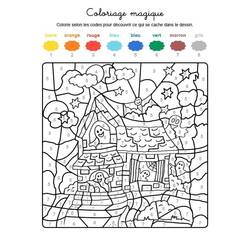 Disegno da colorare: Halloween Magico (Colora con i Numeri) #198027 - Pagine da Colorare Stampabili Gratuite