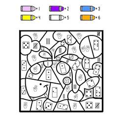 Disegno da colorare: Magico Asilo (Colora con i Numeri) #180172 - Pagine da Colorare Stampabili Gratuite