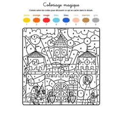 Disegno da colorare: Magico Asilo (Colora con i Numeri) #180183 - Pagine da Colorare Stampabili Gratuite